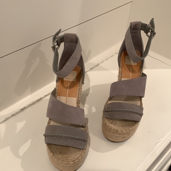 Dolce Vita Grey Espadrille Heel - Picture 2 of 10
